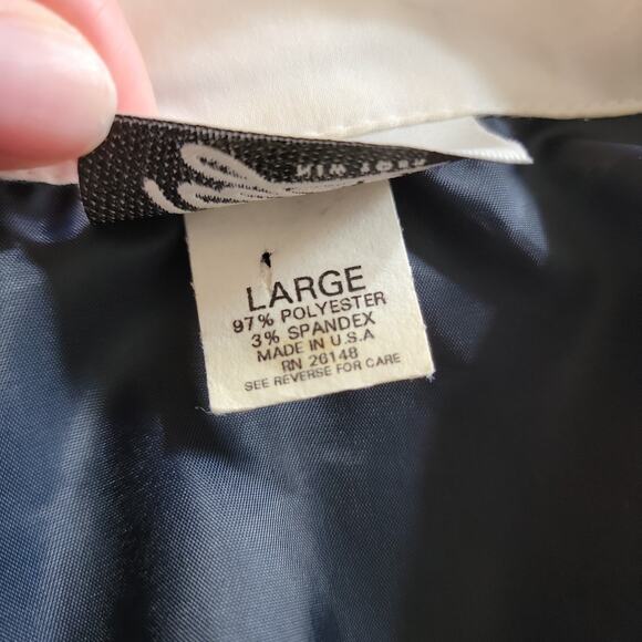 Vintage Ilyza Faux Suede Patchwork Blouse Sz L - Picture 7 of 9